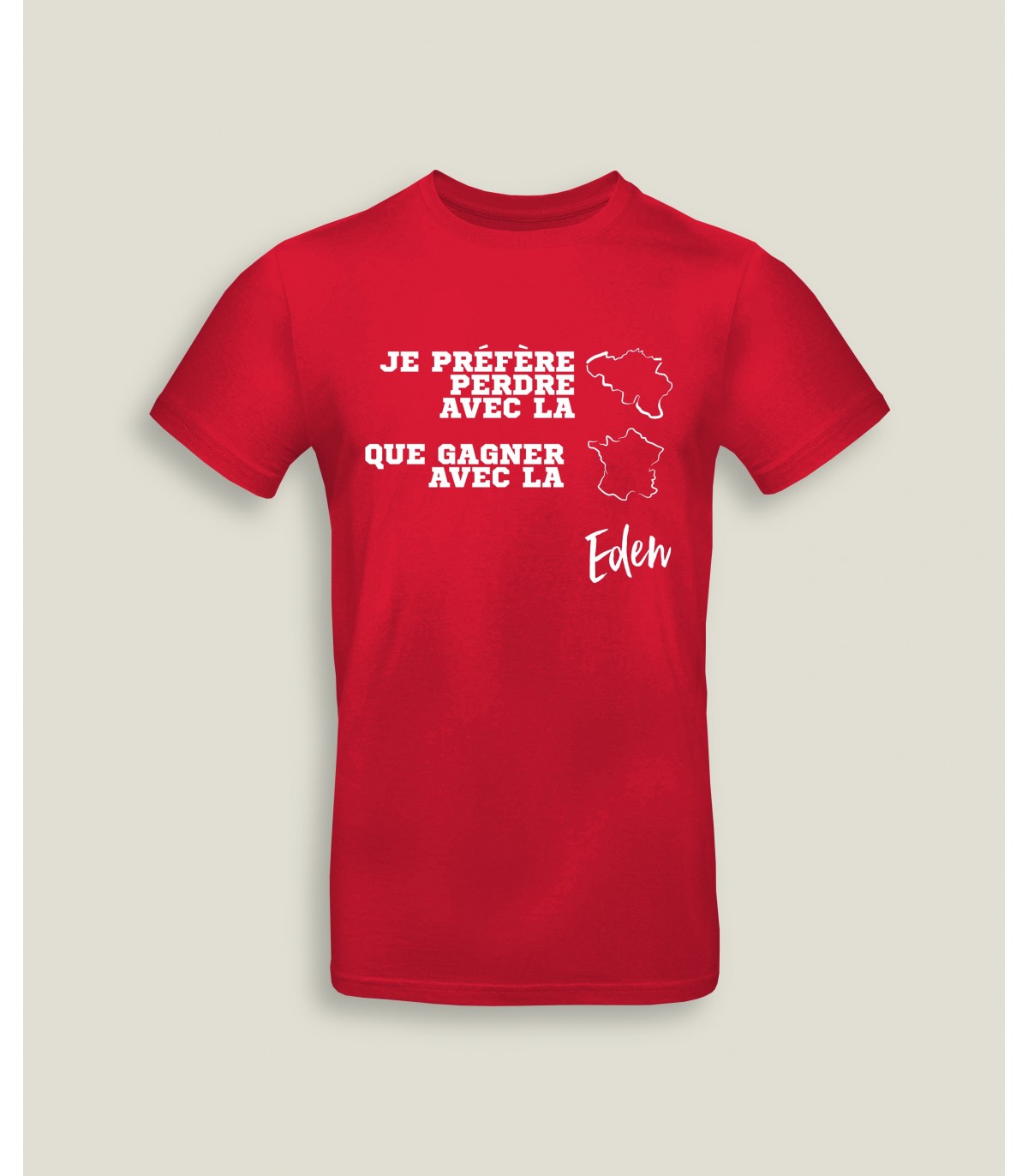 T shirt Red Pr f re perdre avec la Belgique