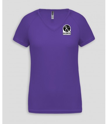 Sport Ladies VNeck T-Shirt + Logo or Name - PABE477